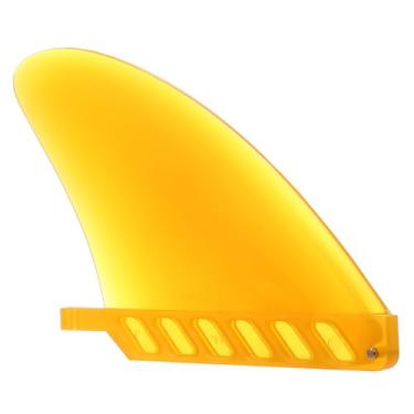 Imagem de Surfboard Fins Sup Fins Paddleboard Fins de alta qualidade Durável flexível Centro de barbatana substituta para pranchas de surfistas infláveis ​​Paddle placas Longboards TPU (4.6)