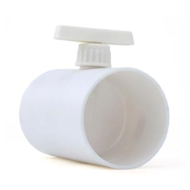 Imagem de Valves, 75/100/110/150/160mm ABS Manual Air Valve Plastic Regulating Valve for Ventilation Flexible Flow Adjusting Damper White(110mm)