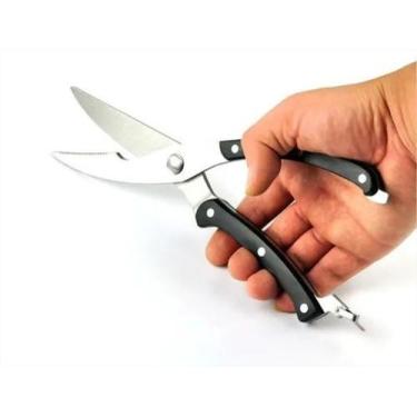 Imagem de Tesoura Para Frango Cortar Aves Carnes Assados Premium - ke home