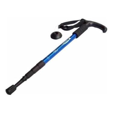 Imagem de Bengala,BastãO Caminhada Trekking Trilha Bengala RetráTil AlumíNio(Azul)