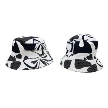 Imagem de Chapéu Cata Ovo Estampado - Azul Claro - Pierside, Branco