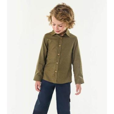 Imagem de Camisa Infantil Masculina Manga Longa Trick Nick Verde, 4, Verde