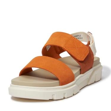 Imagem de Timberland Sandália masculina Greyfield com 2 tiras, Camurça laranja média, 36
