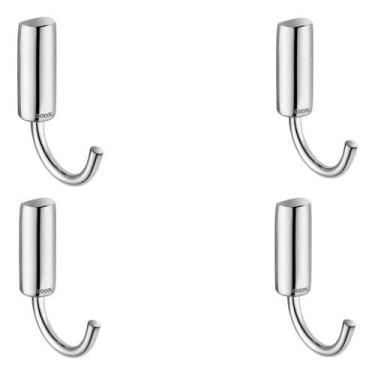 Imagem de Kit 4 Peças Cabide Banheiro Idea Cromado Docol 00585906