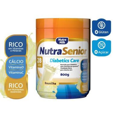 Imagem de Complemento alimentar sem açúcar para idosos Nutra Senior Diabetics Ca