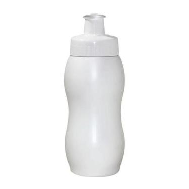 Imagem de Kit 30 Squeezes Wave 250Ml Branco Plástico Premium - Bb Store