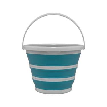 Imagem de Balde Retrátil Verde Esmeralda 10L - FlashLimp, Verde