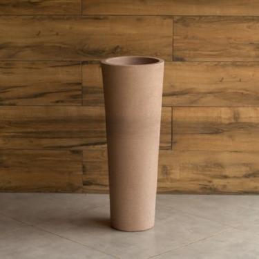 Imagem de Vaso Grande para Planta Decorativo Ibiza Marmorizado Moderno Vaso De Planta Grande Vasos Para Plantas Grande(Rosê Grafiato)