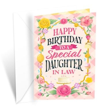 Imagem de Prime Greetings Cartão de aniversário da nora, feito na América, cartolina grossa com envelope premium embalado em um envelope de apresentação reutilizável, ecológico, 12,7 cm x 19,7 cm