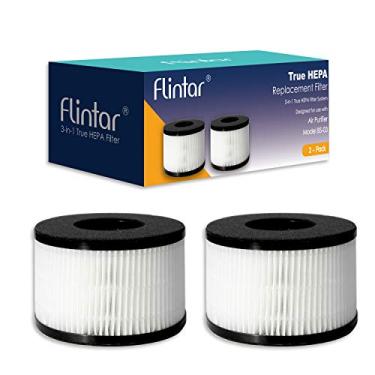 Imagem de Flintar Filtro de substituição HEPA verdadeiro BS-03 H13, compatível com purificador de ar PARTU e SLEVOO BS-03 HEPA, pacote com 2