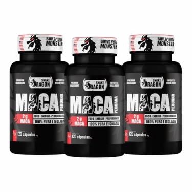 Imagem de 3x Maca Peruana Negra 120 Capsulas 2000mg Black Pura Premium Importada Para Homens e Mulheres Original