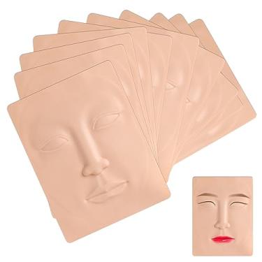 Imagem de Tatuagem pele de exercício, 10 peças tatuagem em branco prática pele 3D silicone rosto exercício pele microblading permanente sobrancelha lábios pele falsa tatuagem pele pele sintética pele pele para