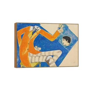 Imagem de Quadro de madeira - pintura de parede famosa em tela - imagens para decoração de casa - estudo para jogadores - pôster e impressões 70 x 100 cm 27 x 39 pol