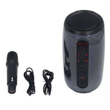 Imagem de Conjunto de alto -falante portátil BT RGB Alto -falante e máquina de karaokê compacta de microfone para uso doméstico ao ar livre