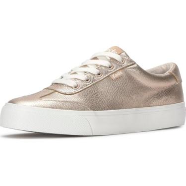 Imagem de Keds Tênis feminino Jump Kick T-Toe Fashion, Couro em ouro rosa, 37