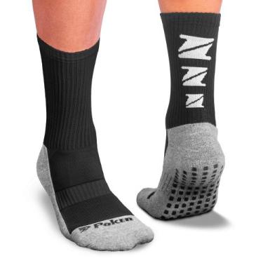 Imagem de Meia Esportiva Antiderrapante 02339 - Poker, Pt, Cz, Br