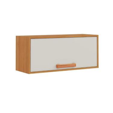 Imagem de Armario Itatiaia Napoles 1 Porta Basculante 80cm Cinamomo Off White