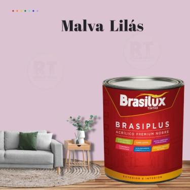 Imagem de Tinta de Parede Semi Brilho Roxo 800ml Brasiplus Acrilica Lavável. - B