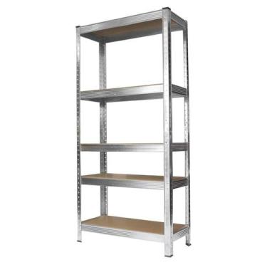 Imagem de Estante Em Aço Galvanizada Com 5 Prateleiras Em Madeira 150K - Strom