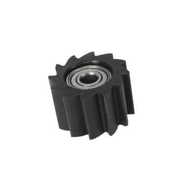 Imagem de A ABSOPRO Guia de roda tensor deslizante de corrente de furo de 8 mm em formato serrilhado preto para Kawasaki KX250F KX450F bicicleta 2006-2016 item de substituição