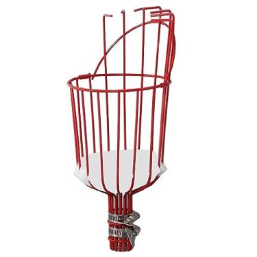 Imagem de Aramox Cabeça de Cesta de Colheita de Frutas, Destacável e Multifuncional Ferramenta, Seletor de Limão Laranja de Abacate Manga, Com Design Inovador para Picareta Rápida e Fácil (Vermelho)
