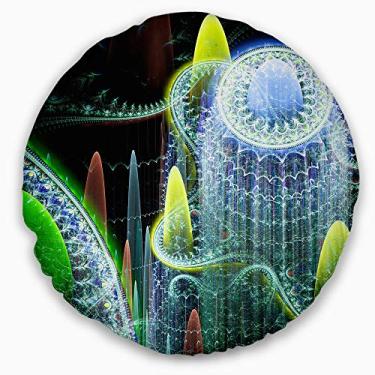 Imagem de Design World of Infinite Fractal Universe, Sala de estar, Sofá, Travesseiro + Capa de almofada impressa em ambos os lados 50 cm