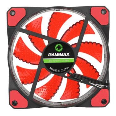 Imagem de Cooler para Gabinete 12mm 32 LED Vermelho Gamemax - GMX-GF12R