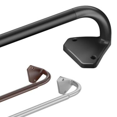 Imagem de Varão de cortina Kuianroll Black 122 a 213 cm em aço inoxidável