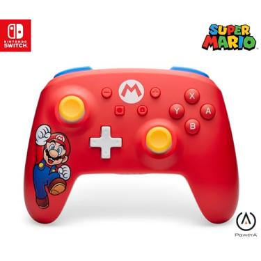 Imagem de Mando Inalámbrico PowerA para Nintendo Switch - Mario Joy, Nintendo Switch - Modelo OLED, Nintendo Switch Lite, mando, mando de juego, mando Bluetooth, controles de movimiento, con licencia oficial
