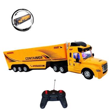 Imagem de Caminhão Container De Controle Remoto Container Farol E Som