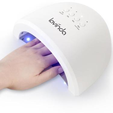 Imagem de Lâmpada de unhas LED UV Lavinda X3 48W para todos os esmaltes de gel