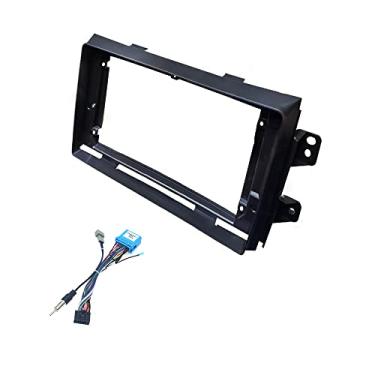 Imagem de Painel de moldura de fáscia estéreo de rádio automotivo de 22 cm com tear de arnês elétrico para painel de fáscia de rádio de carro estéreo de 22 cm para Suzuki SX4 2006~14 Fiat sedici