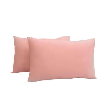 Imagem de Kit 2 Fronhas King 50X90 100% Algodão 200 Fios Bainha Rose