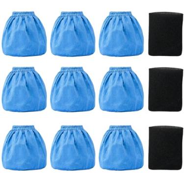 Imagem de Pacote com 9 sacos de filtro VRC2 e 3 peças de filtros de espuma VFF21 para Vacmaster 1,5 a 3,2 galões e armadura, todos os aspiradores úmidos/secos de 2,5 galões, compatíveis com AA255, AA255W, AA256