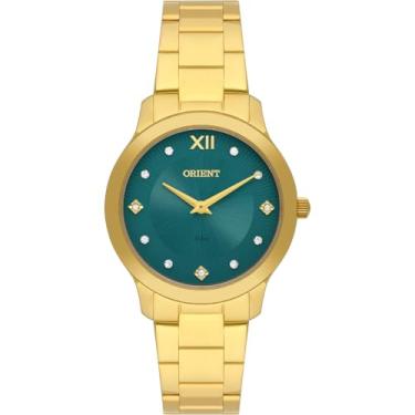 Imagem de RELOGIO ORIENT ANALOGICO VERDE METAL DOURADO FGSS0225 E3KX