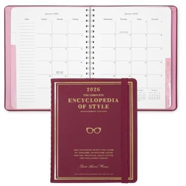 Imagem de kate spade new york Agenda grande semanal e mensal 2026, agenda de capa macia de 12 meses de janeiro de 2026 a dezembro de 2026, agenda fofa com adesivos e encadernação em espiral (enciclopédia de