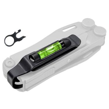 Imagem de Galvanox Clipe de bolso para Leatherman com anel de cordão integrado de nível e liberação rápida, serve para modelos multiferramentas Charge/Wave/Surge e muito mais, aço carbono durável (preto)