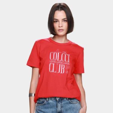 Imagem de Camiseta Colcci 1986 Club Feminina, Vermelho, P