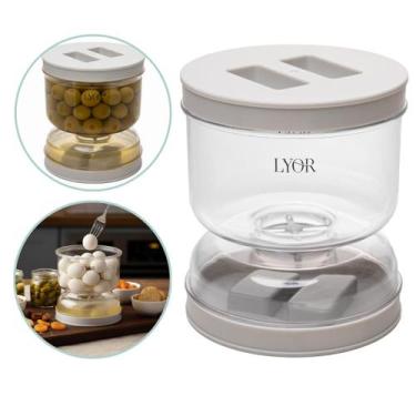 Imagem de Pote Armazenamento Hermético para Conserva com Separador de Liquido 80