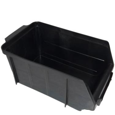 Imagem de Gaveta Organizadora Empilhável De Plástico Preta N.4 - G4p48 - 3s Sabonaro Gaveta Preta...