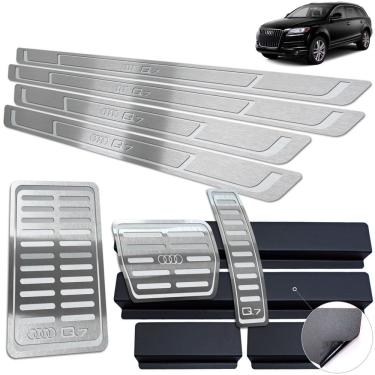 Imagem de Pedaleira + Soleira + Descanso Prata Audi Q7 2016 A 2019