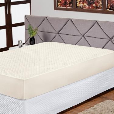Imagem de Protetor De Colchão Solteiro Impermeável Micromatelado Palha