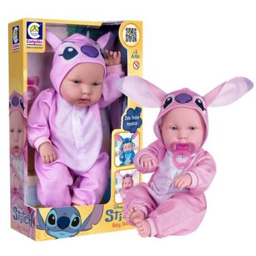 Imagem de Boneca Com Roupa Angel Stitch Bebê Reborn Baby 2911 Cotiplas
