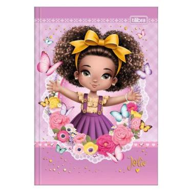 Imagem de Caderno (Pequeno) Brochura 1/4 Jolie 48 Folhas Costurado 14x20cm Capa 