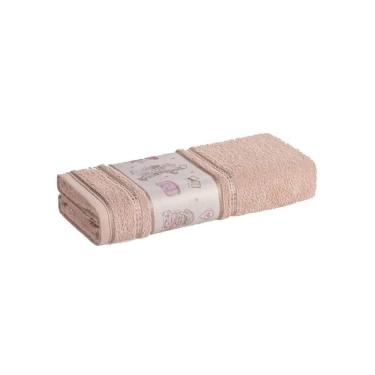 Imagem de Toalha Banho Infantil Viajante Fio Cardado Rosê Karsten