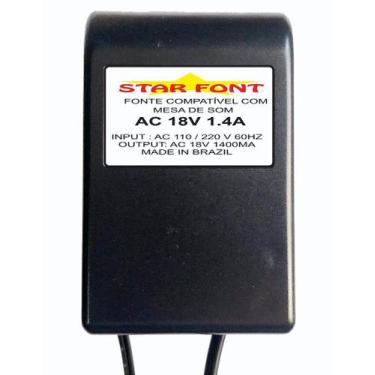 Imagem de Fonte AC 18V 1.4A para Mesa de Som Mixer Yamaha PA-30 - Bivolt - Starf