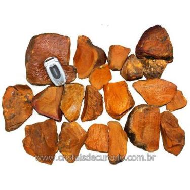Imagem de Pedra Bruta de Jaspe Amarelo para Lapidação - Pacote de 5 kg - Atacado