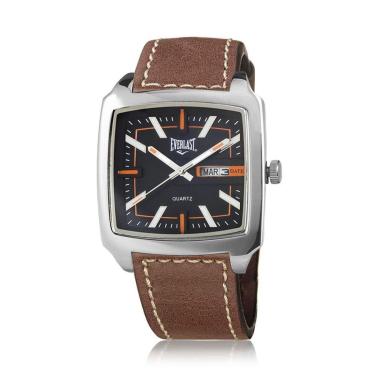 Imagem de Relógio Pulso Everlast Masculino Analógico Couro E3472-Masculino