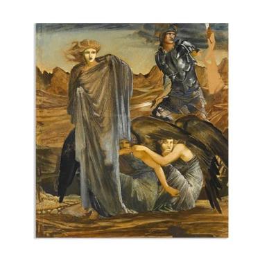 Imagem de SDYJ6GSW Edward Burne Jones Wall Art The Finding of Medusa Poster Famous Paintings Reprodução Romantismo Pictures Decoração de parede Edward Burne Jones Decoração de casa 48 x 40 cm (19 x 16 pol