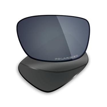 Imagem de Mryok Lentes de reposição polarizadas Plus para óculos de sol Oakley Drop Point OO9367, HD Polarized, proteção UV, resistente a impactos e ajuste perfeito - Preto cromado